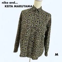 ニコアンド ケイタマルヤマ アソート柄シャツ M 花柄
