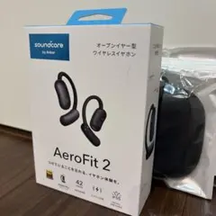 美品★Anker Soundcore AeroFit 2 ブラック 専用カバー付