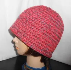 ℳ・1点物・ビーニー・クラッシャーハット【男女兼用】ハンドメイド手編み