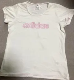 adidas 半袖 Tシャツ ホワイト ピンクのサムネイル