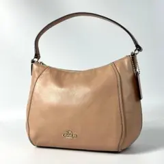 COACH コーチ ハンドバッグ ミニバッグ　ベージュピンク　レザー