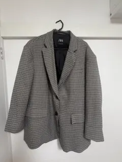 ZARA チェック柄 ブレザー