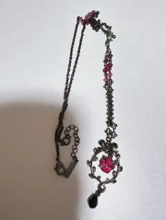 ANNA SUI フラワーブーケ ネックレス パープル 未使用品L6 - メルカリ