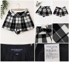 BURBERRY BLUE LABEL チェック柄ショートパンツ 36 美品
