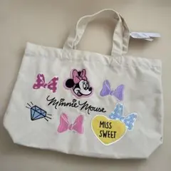 新品　ミニーマウス トートバッグ ベージュ