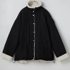 即日発送 2WAY リバーシブル ボア×キルティング中綿ジャケット