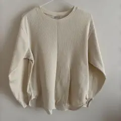 ユニクロ　ワッフルロンT