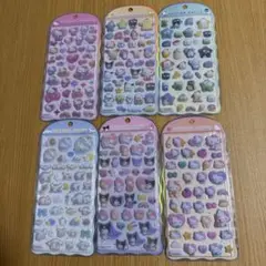 正規品 コットンパフィーシール サンリオ 6種セット