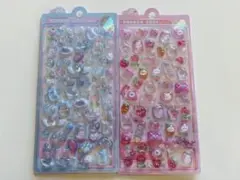 【正規品】ボンボンドロップシール 水色　ピンク　うさぎ　シャーベット