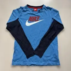 NIKE 長袖カットソー 青/黒 キッズＬサイズ
