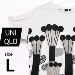 【UNIQLO×マリメッコ】コラボTシャツ クッカトリ 花柄 ホワイト L相当のサムネイル