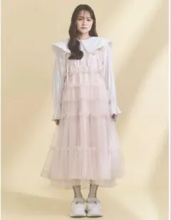 ⭐︎最終値下げ【merry jenny】チュールドロストロングワンピース　Fサイズ