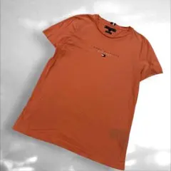 TOMMY HILFIGER トミーフィルフィガー　オレンジ TシャツS（B3