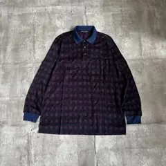 美品 90s 長袖 ポロシャツ イタリア製 個性的 Y2K 80sのサムネイル