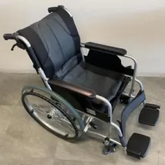 介助式標準型車いす：ライクルR 40幅 ネイビー - メルカリ