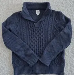GAPKIDS ギャップキッズ　ケーブルニット セーター　ネイビー　130㎝