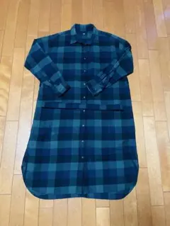 チェック柄シャツワンピース（長袖）