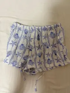 貝殻と星のプリント ハーフパンツ 100cm