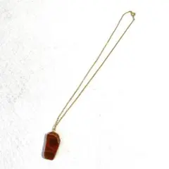 美品【 vintage 】 レトロネックレス　パワーストーン　天然石　ゴールドのサムネイル