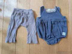 【2枚セット】コノコ かぼちゃロンパース テータテート モンキーパンツ 70