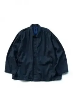 【希少品】COMOLI リネンモール スタンドカラージャケット チャイナシャツ 希少品】COMOLI リネンモール スタンドカラージャケット チャイナ