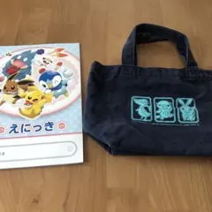ポケモン 小型バッグ イラスト入り　絵日記セット