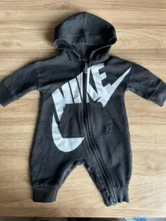 NIKE フード付きロンパース ダークグレー 95cm