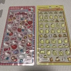 【正規品】ハローキティ ポムポムプリン ボンボンドロップシール2枚セット