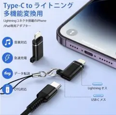 Type-C to Lightning アダプター