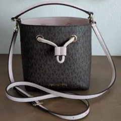 MICHAEL KORS ショルダーバッグ 2way シグネチャーピンクブラウン