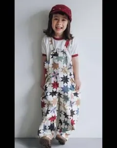 2026 しまむら softcheese パッチワーク サロペ オーバーオール