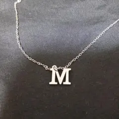 イニシャルM ステンレスネックレスのサムネイル