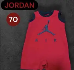 JORDAN ジョーダン ロンパース 70 赤 ジャンプマン