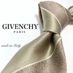 【美品】GIVENCHY ネクタイ 希少 ストライプ ゴールド フォーマル レア