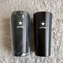 SAPPORO 블랙 라벨 오리지널 알루미늄 텀블러 2개 세트