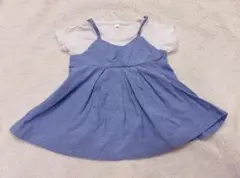 青いキャミソールワンピース