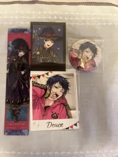 ツイステ ブルームバースデー くつろぎマイルーム 缶バッジ カード デュース