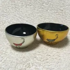 新品♫アジアン バード 鳥さん ミニ お椀 2コセット