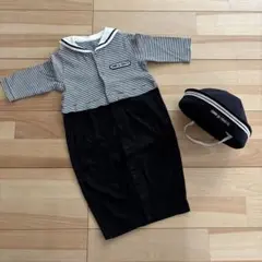 COMME CA FOSSETTE セーラー襟ロンパース