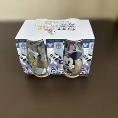 新品未使用◎ディズニーストア グラス4個セット ミッキー ミニー フレンズ