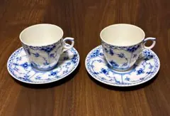 【約100年前の極美品】オールドコペン　カップ＆ソーサー　ビンテージのサムネイル