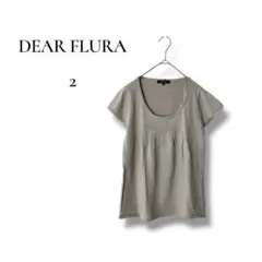 DEAR FLURA レディース　半袖ニット　ベージュ　Mサイズ クルーネックのサムネイル