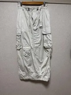 ホワイト カーゴスカート　SLY