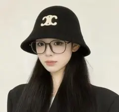 ★新品未使用★　CELINE　セリーヌ　ニット　バケットハット