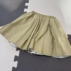 petit main ベージュ フレアスカート 100サイズ