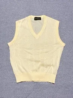 新品未使用 Jack Nicklaus イエロー Vネックベスト M リブ編み