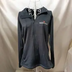 147♪USユーズド★ザノースフェイスジャケット企業物 伸縮性★Lサイズネイビ－