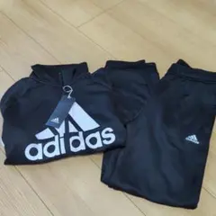 adidas ジャージ セットアップ ブラック