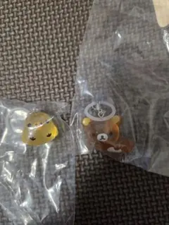 リラックマ キイロイトリ ガチャガチャ めじるしアクセサリー 2点セット