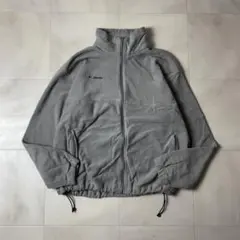 コロンビア 刺繍ロゴ オーバーサイズ フリースジャケット ドローコード 肉厚